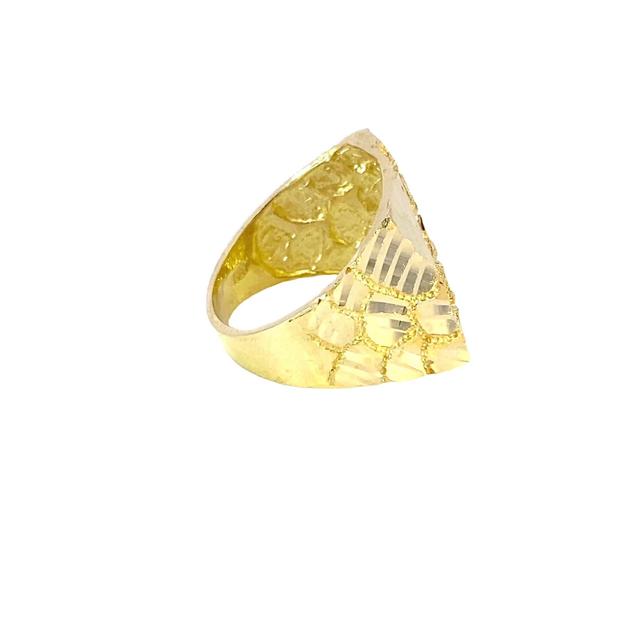 10K Gold Big nugget Ring 8 Grams