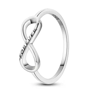 925 Sterling Silver Infinite Symbol Ring Elegant Wedding Jewelry