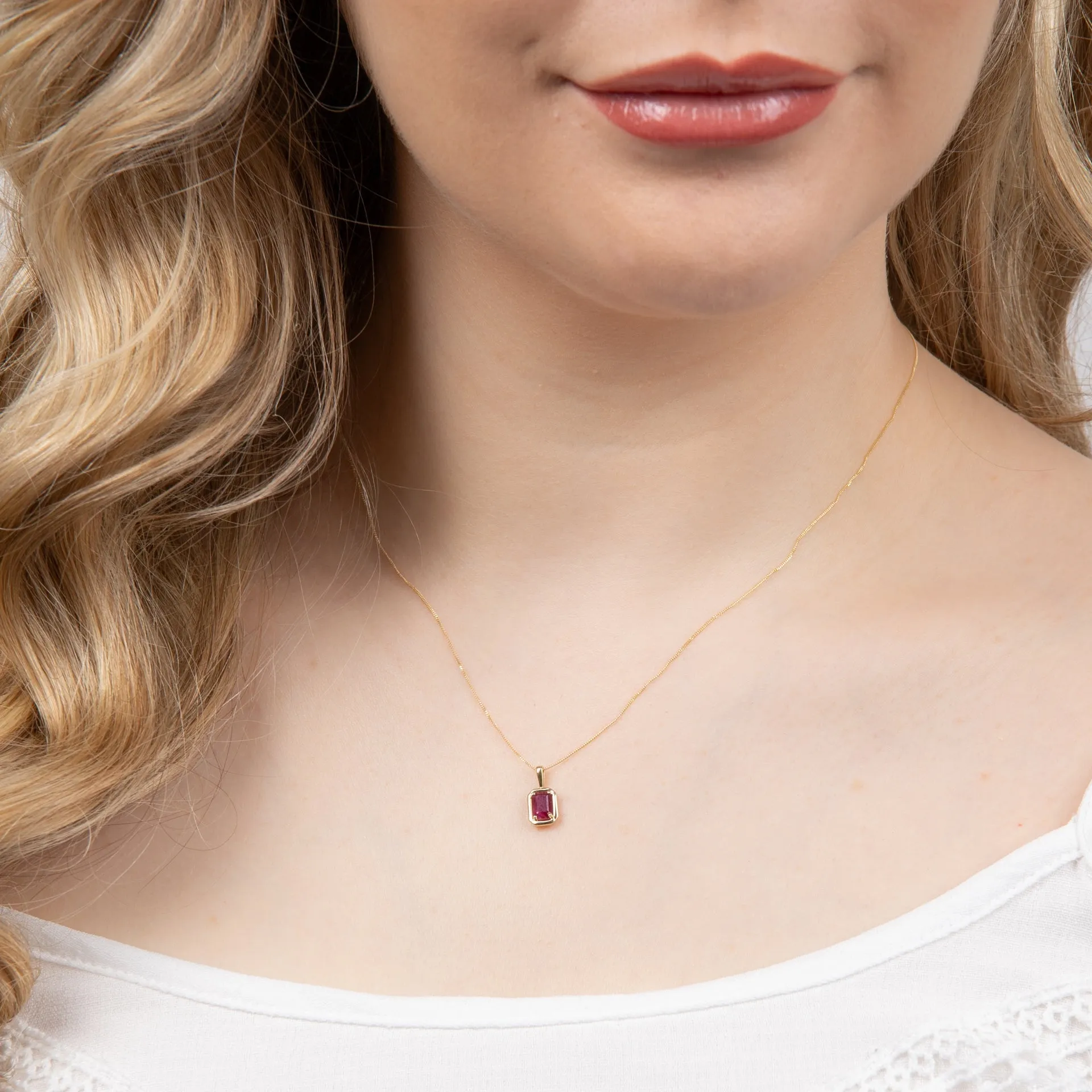 9ct Gold Ruby Pendant GP2371R