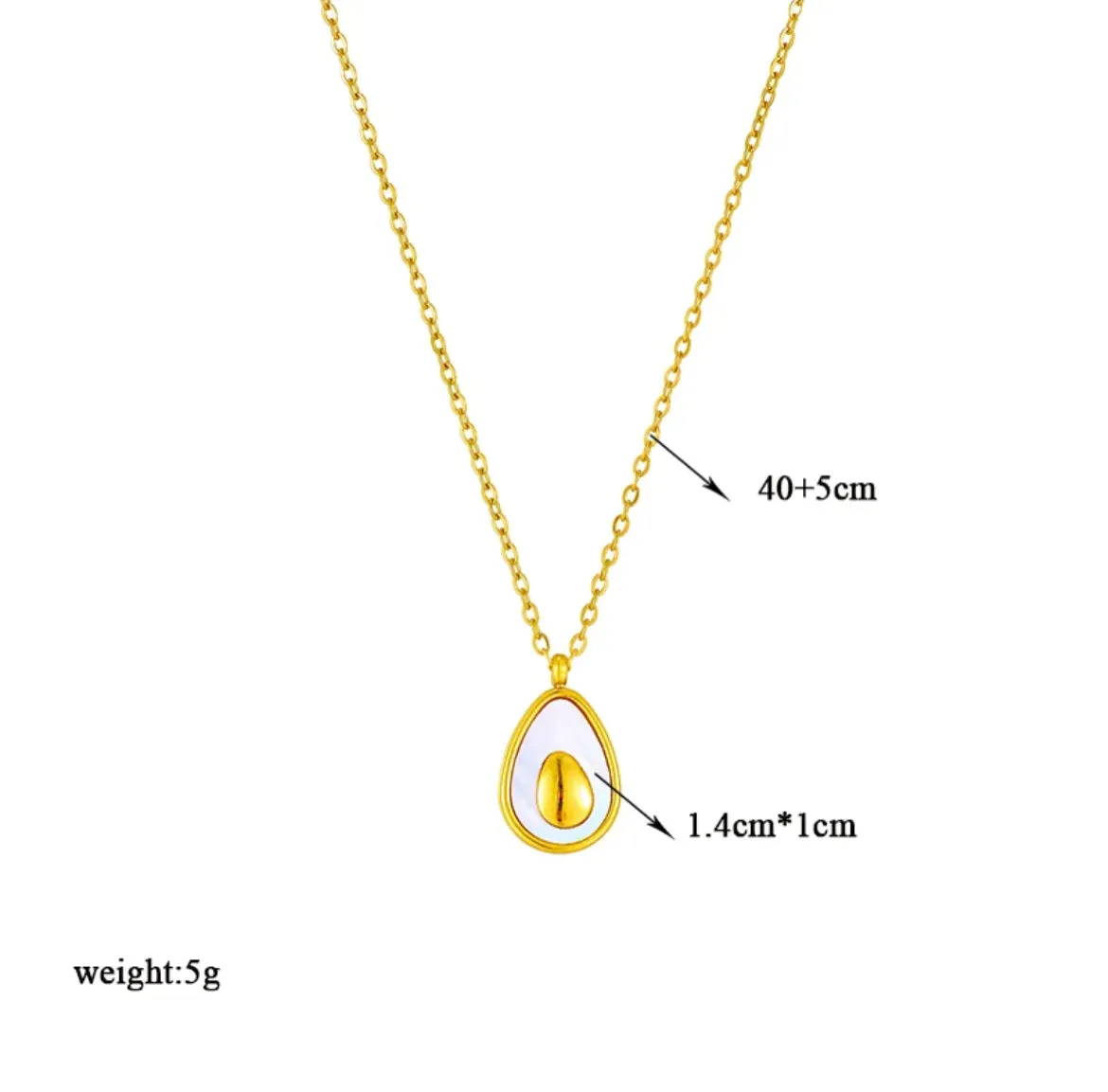 Avocado necklace