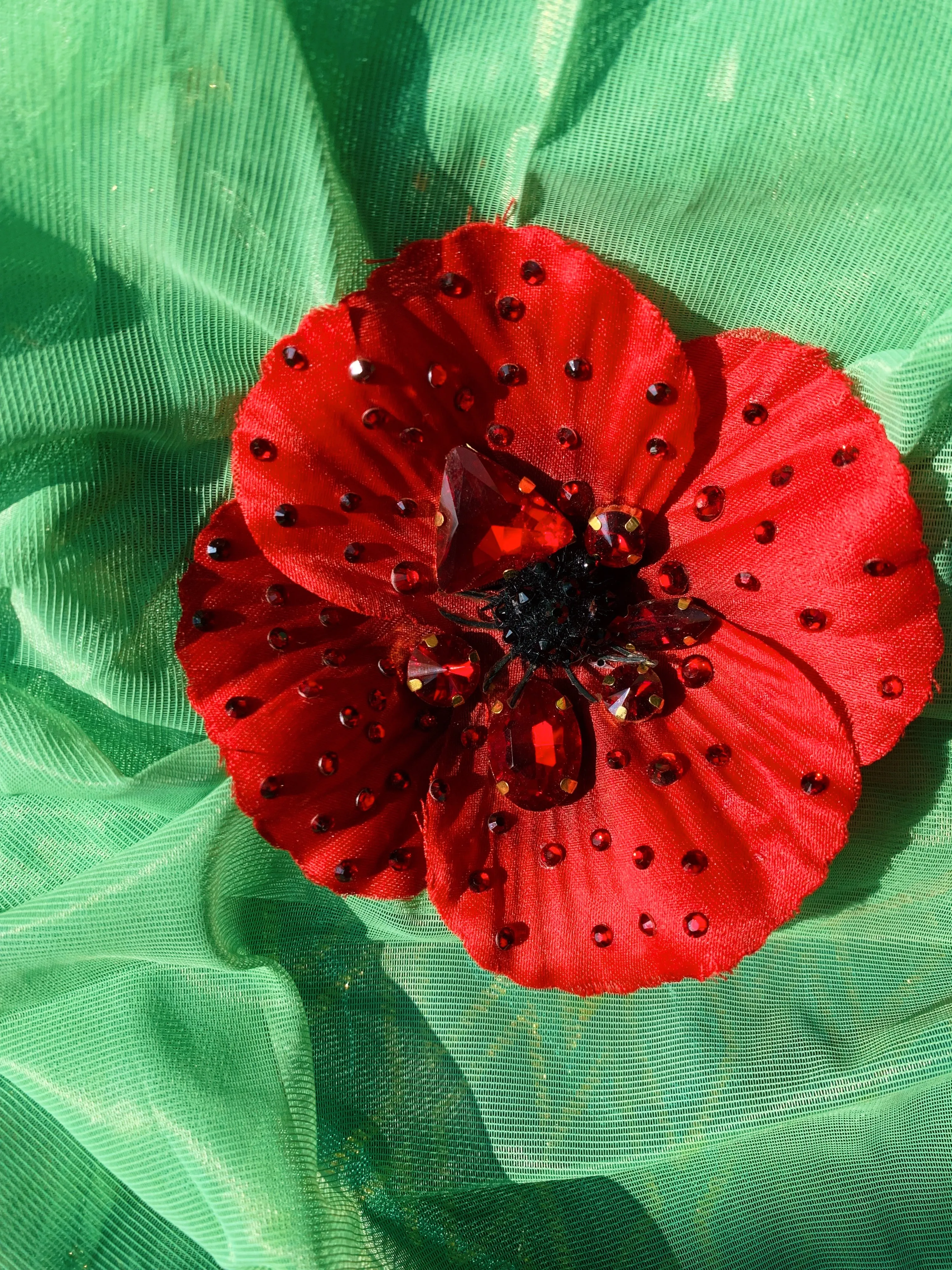 Bejewelled Remembrance Day Poppies 2021 - PRE ORDER NOW OPEN