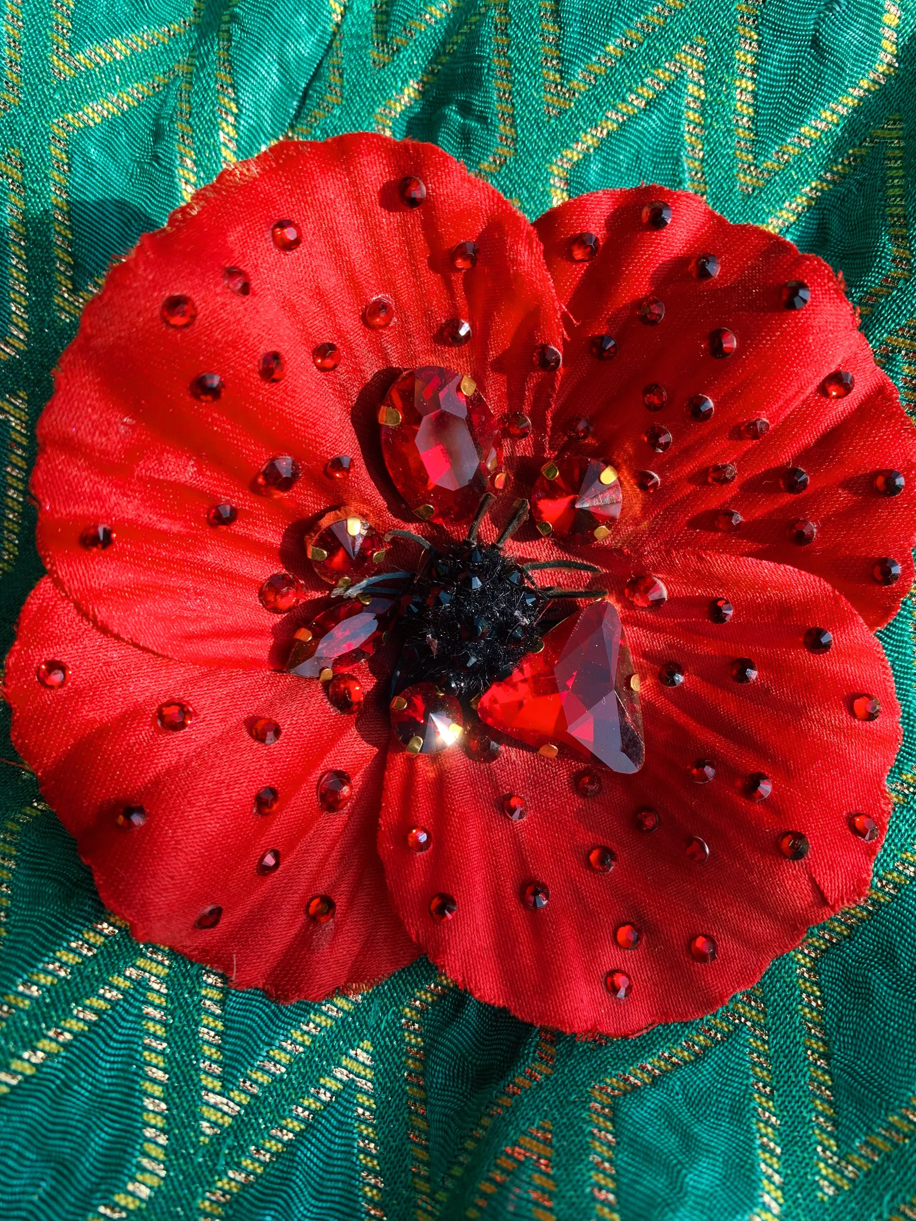 Bejewelled Remembrance Day Poppies 2021 - PRE ORDER NOW OPEN