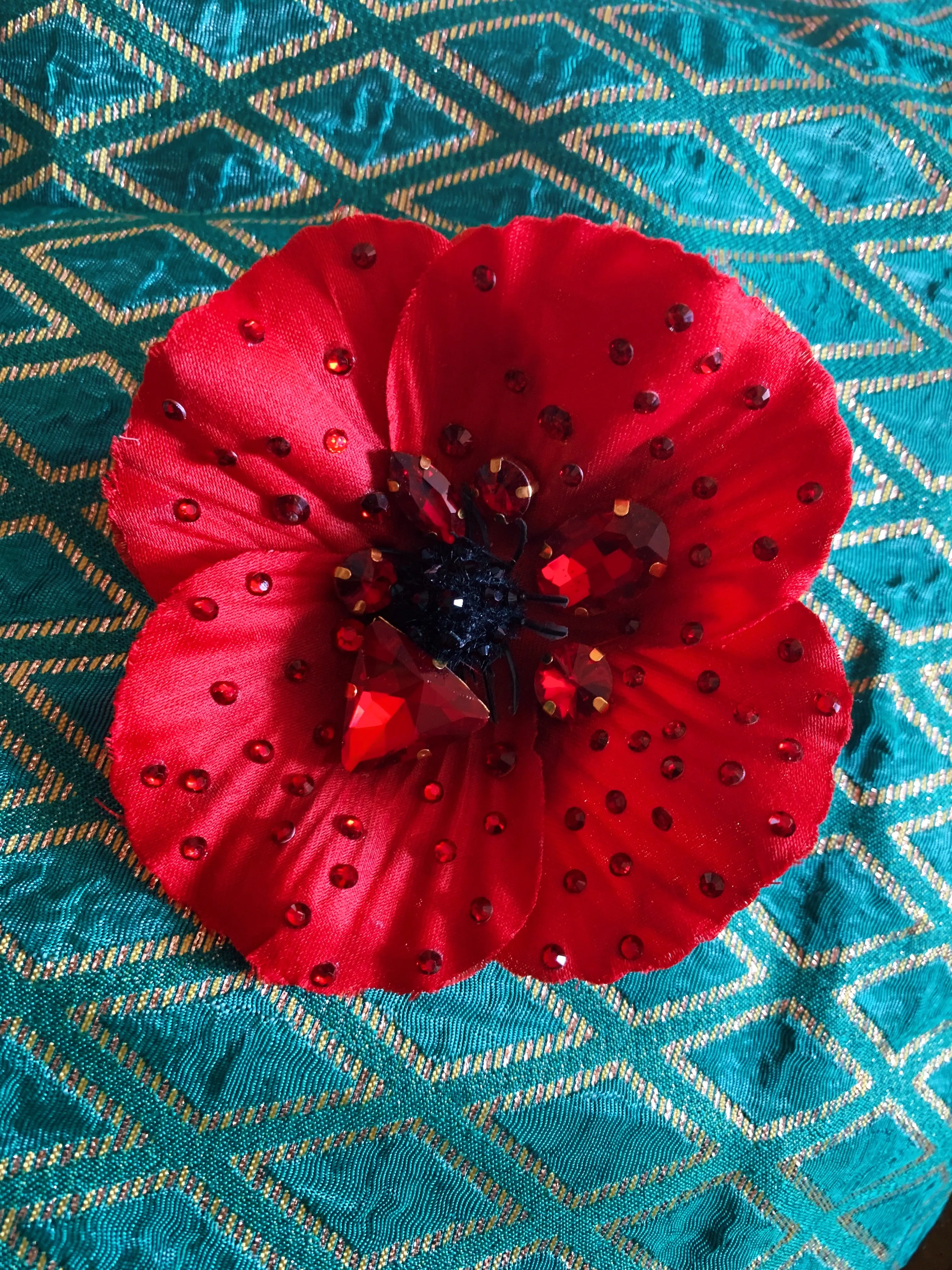 Bejewelled Remembrance Day Poppies 2021 - PRE ORDER NOW OPEN