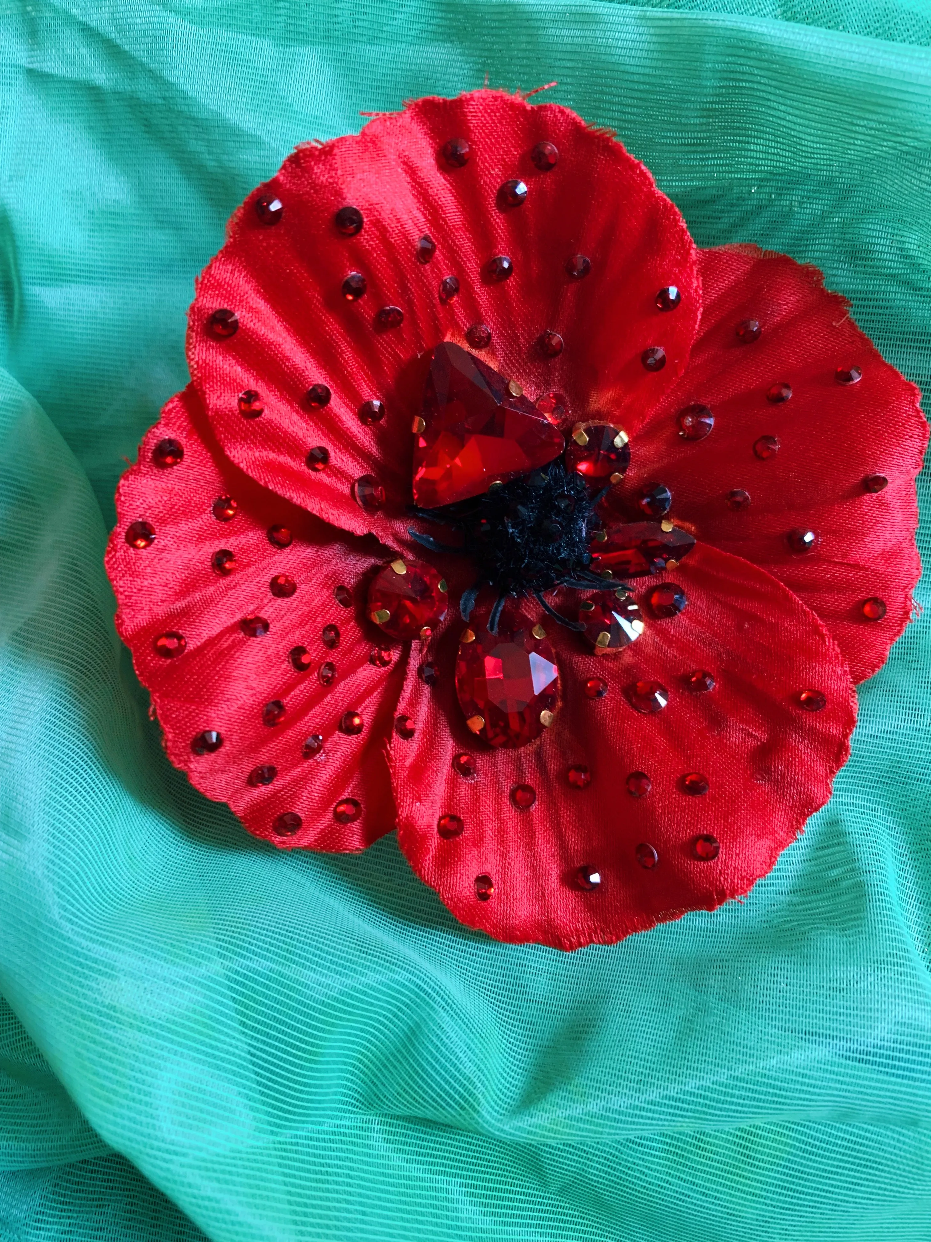 Bejewelled Remembrance Day Poppies 2021 - PRE ORDER NOW OPEN