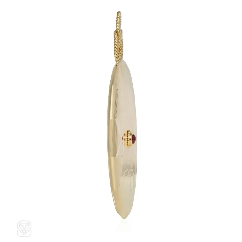 Cartier Retro hand mirror pendant