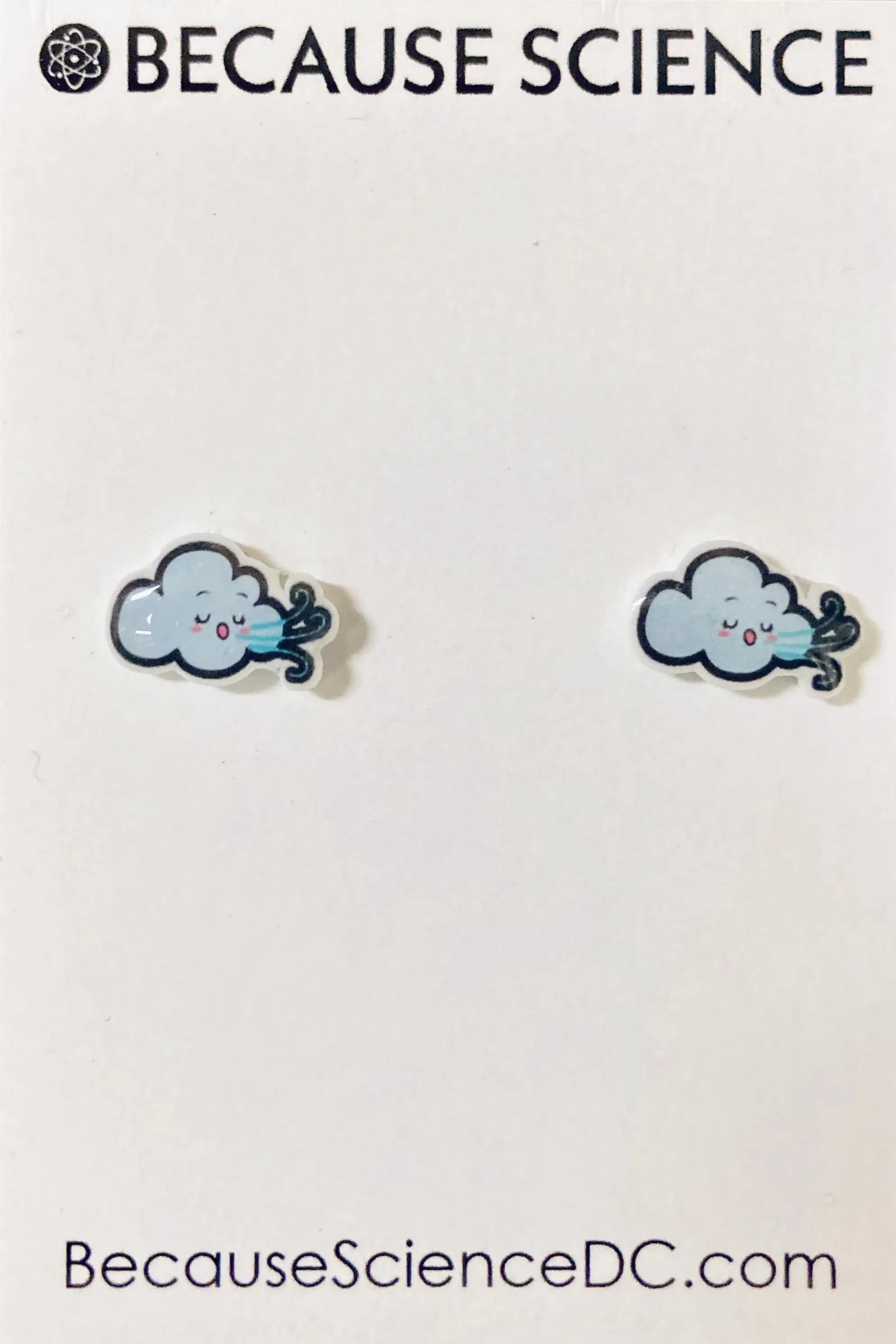 Cloudy - Acrylic Post Earrings