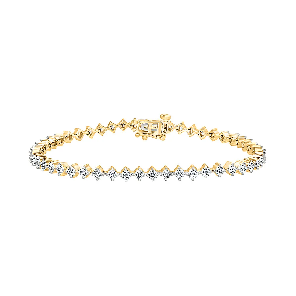 Dreamy Elegance Gold & Diamond Bracelet