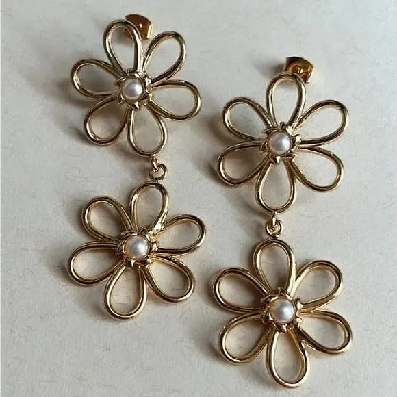 Flower Drop Earrings