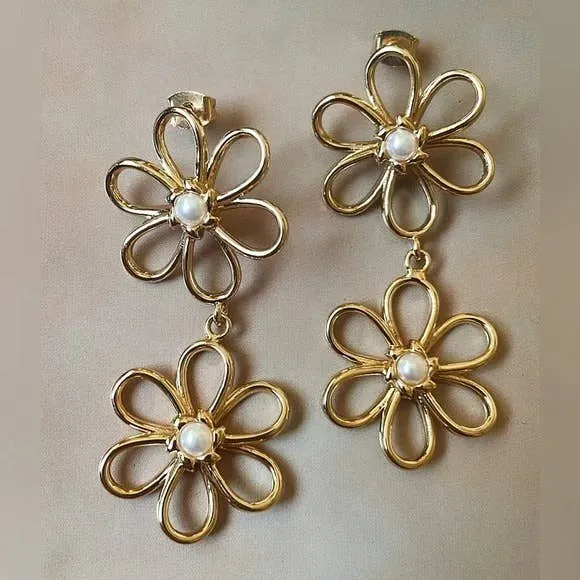 Flower Drop Earrings