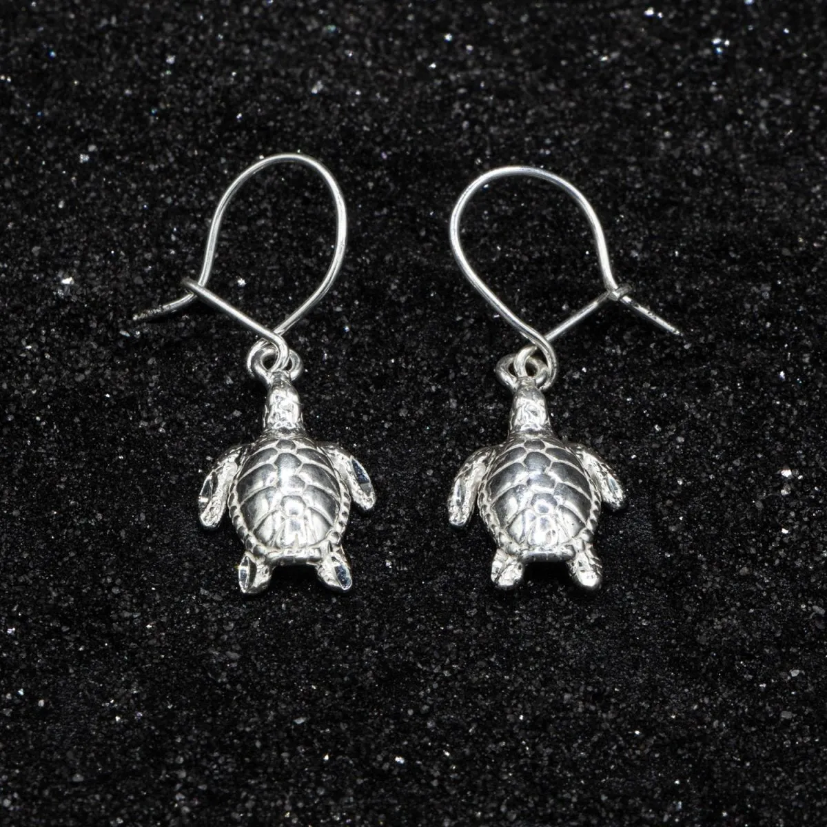 Large Caribbean Sea Turtle Earring