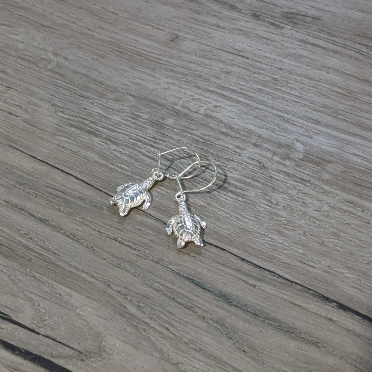 Large Caribbean Sea Turtle Earring