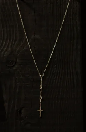 Lee Brennan design SMOKY QUARTZ   cross necklace