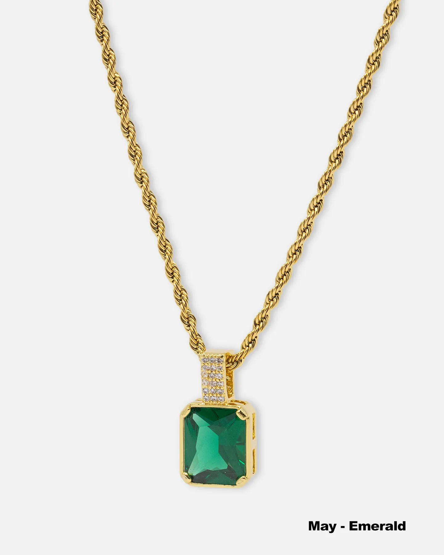 NXS Birthstone Pendant Iced Multi