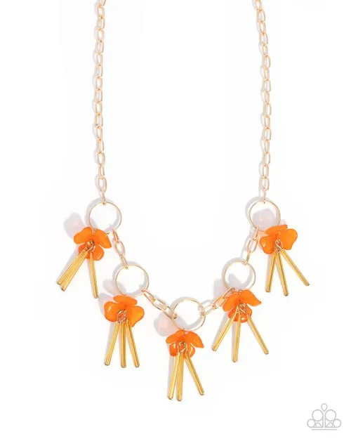 Paparazzi Necklace ~ LEI of the Land - Gold