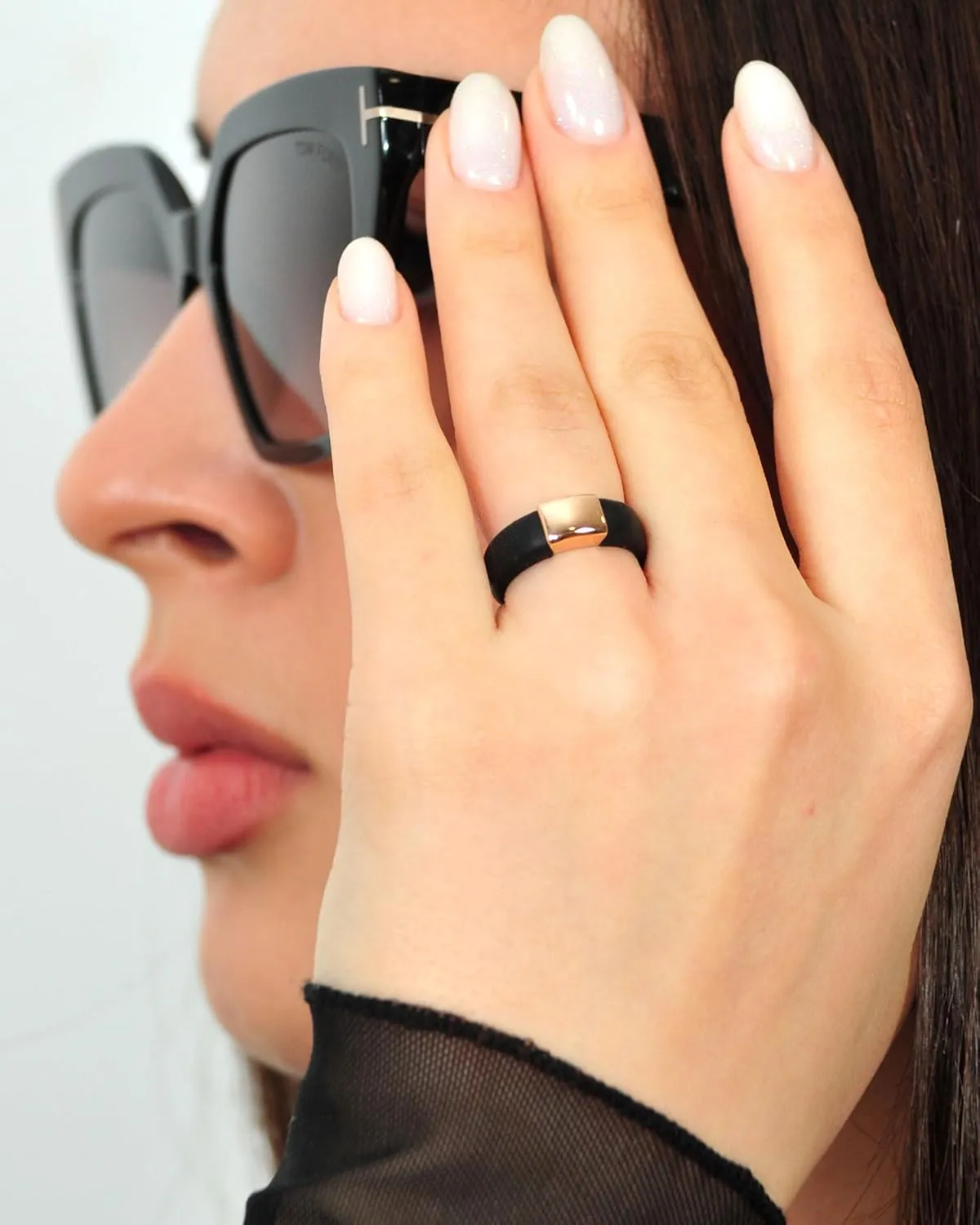 Rinfit Silicone Rings for Women - Silicone Wedding Bands - Womens Rubber Ring with Stainless Steel Plate - Patented Design