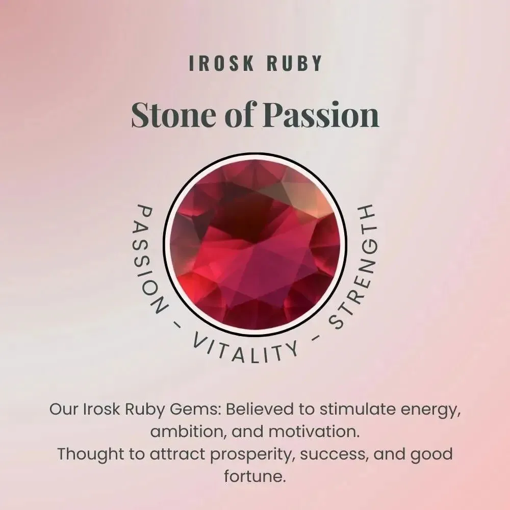 Ruby Pear Shape Designer Pendant Necklace in Sterling Silver
