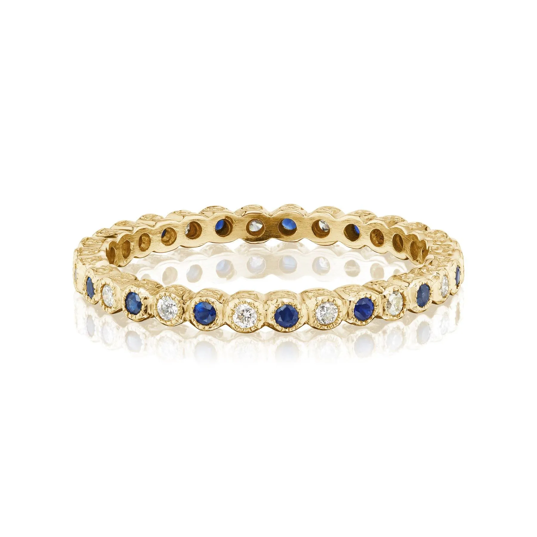 Sapphire and Diamond Vintage Band