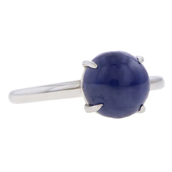 Sapphire Cabochon Ring