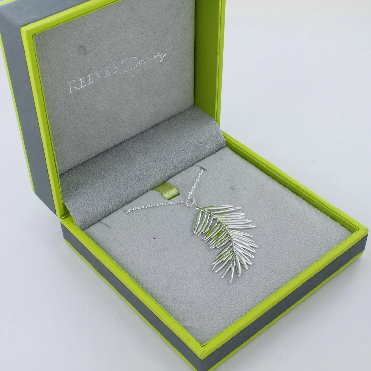 Sterling Silver Fern Leaf Necklace