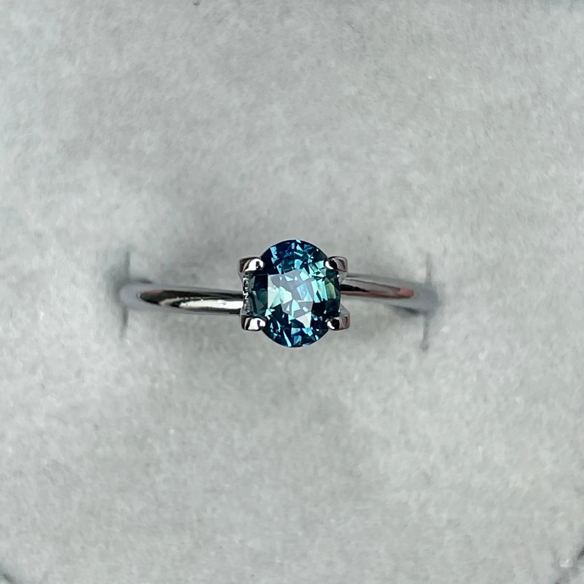 Teal sapphire stone, Northern lights of Lapland sapphire 1.12 crt. Engagement Rings, Green Sapphire, Wedding Rings