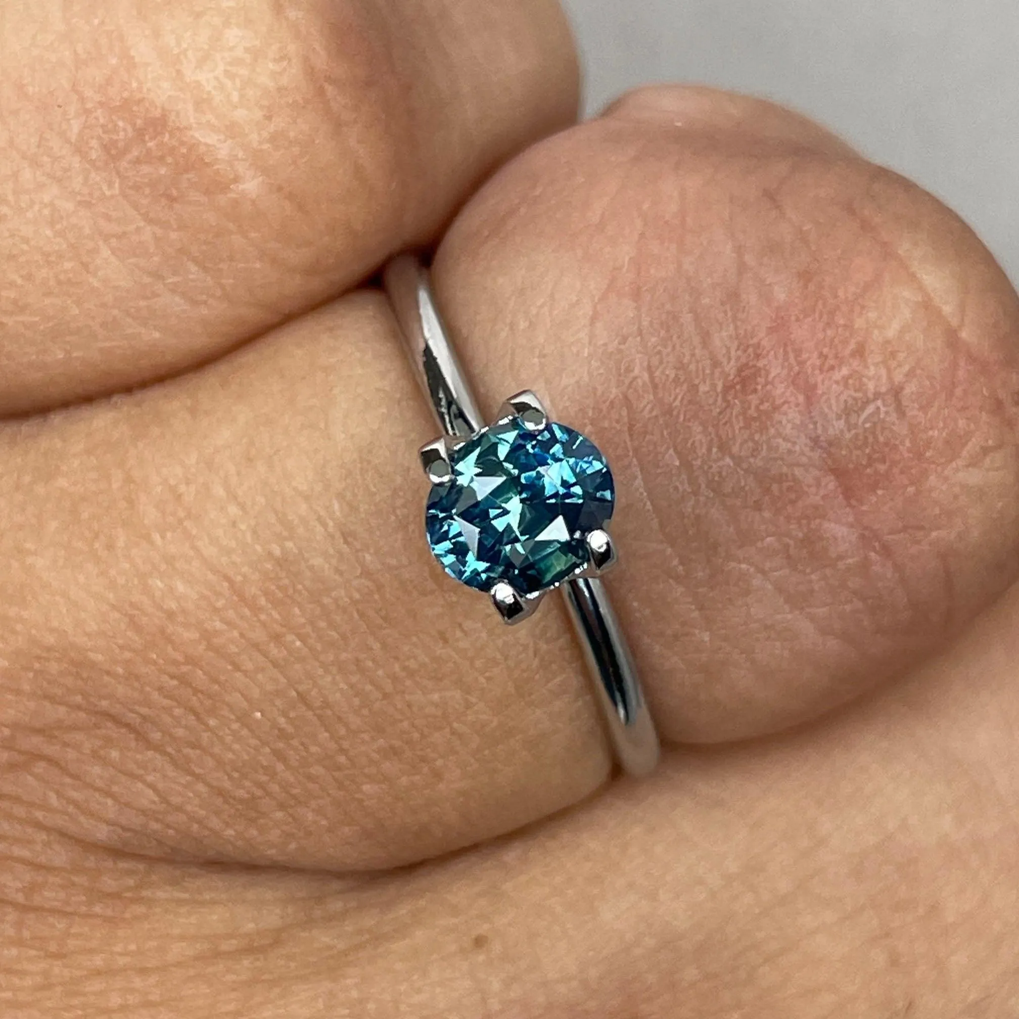 Teal sapphire stone, Northern lights of Lapland sapphire 1.12 crt. Engagement Rings, Green Sapphire, Wedding Rings