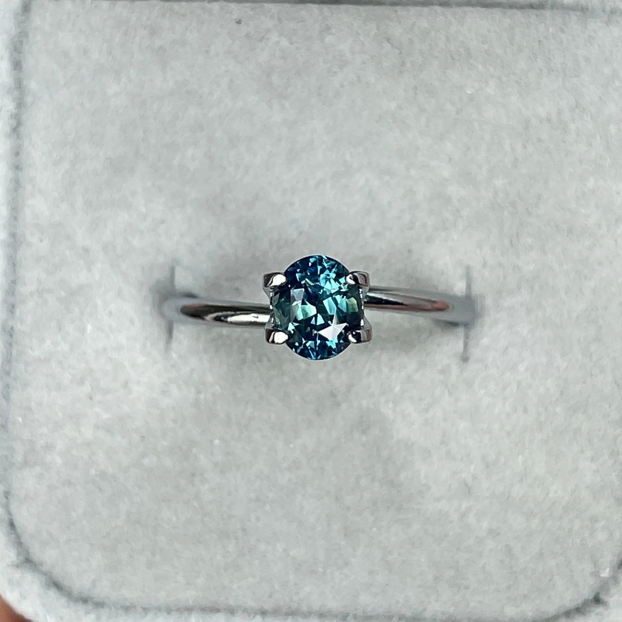 Teal sapphire stone, Northern lights of Lapland sapphire 1.12 crt. Engagement Rings, Green Sapphire, Wedding Rings