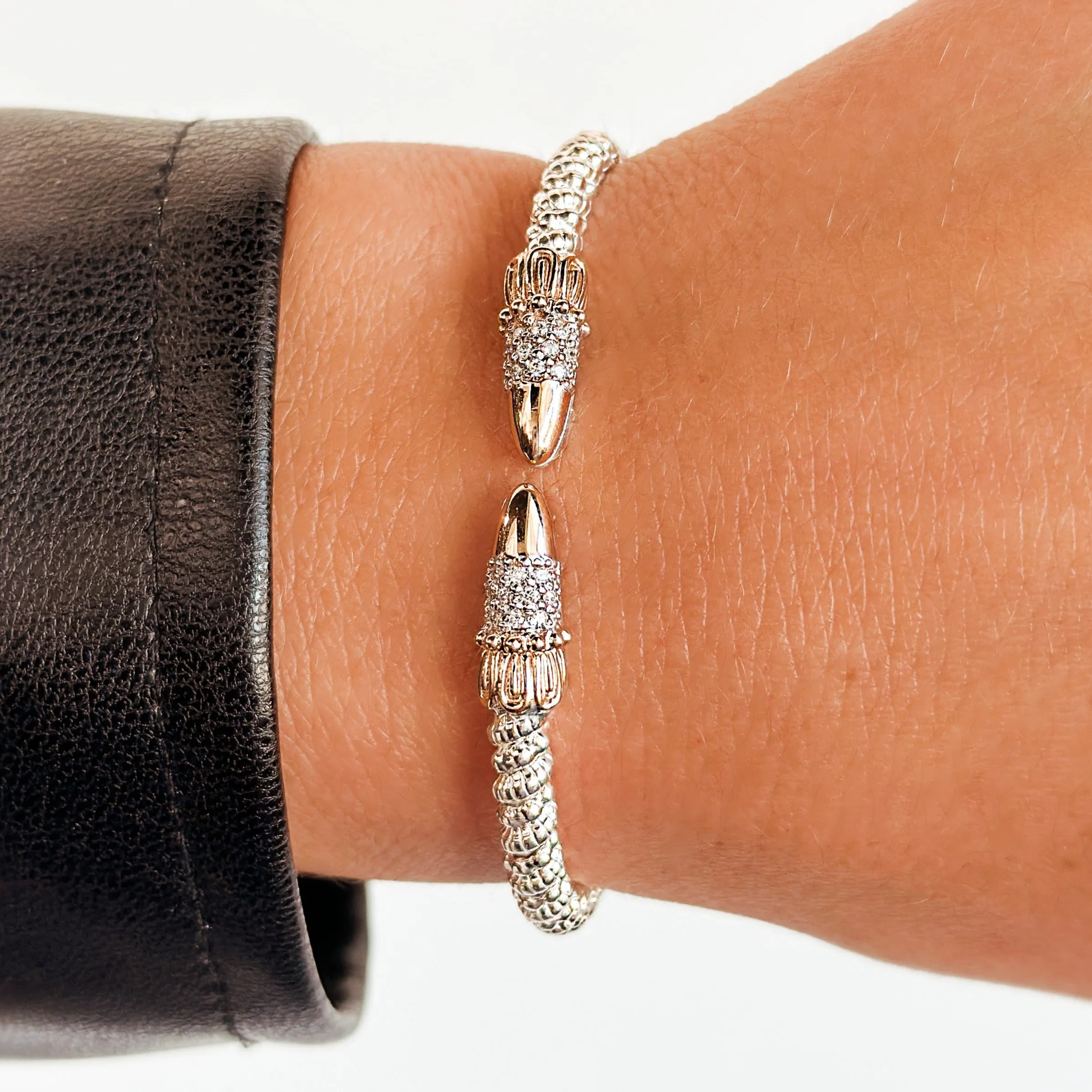 Vahan 14K Gold & Sterling Silver Bracelet with Diamonds 23705D03