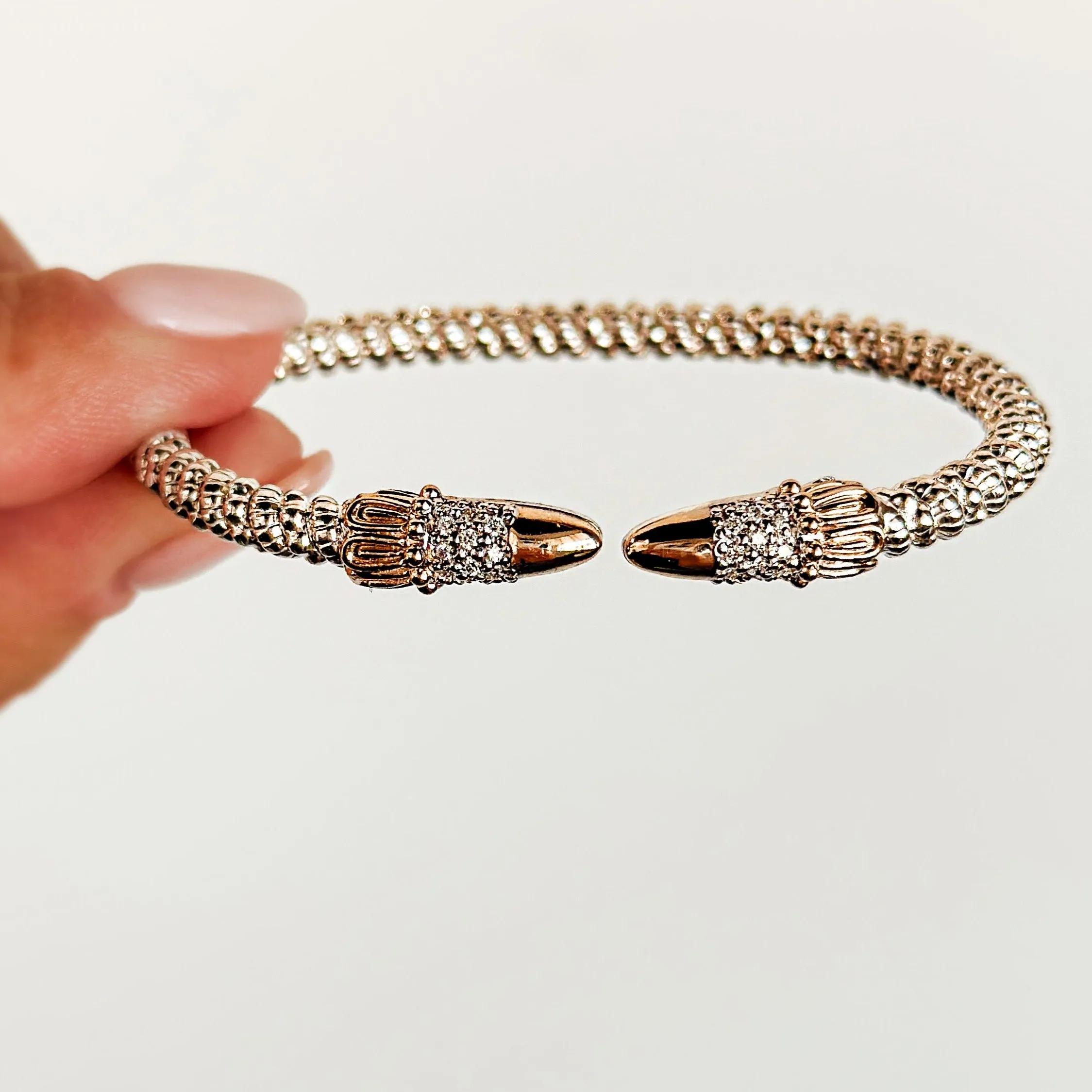 Vahan 14K Gold & Sterling Silver Bracelet with Diamonds 23705D03