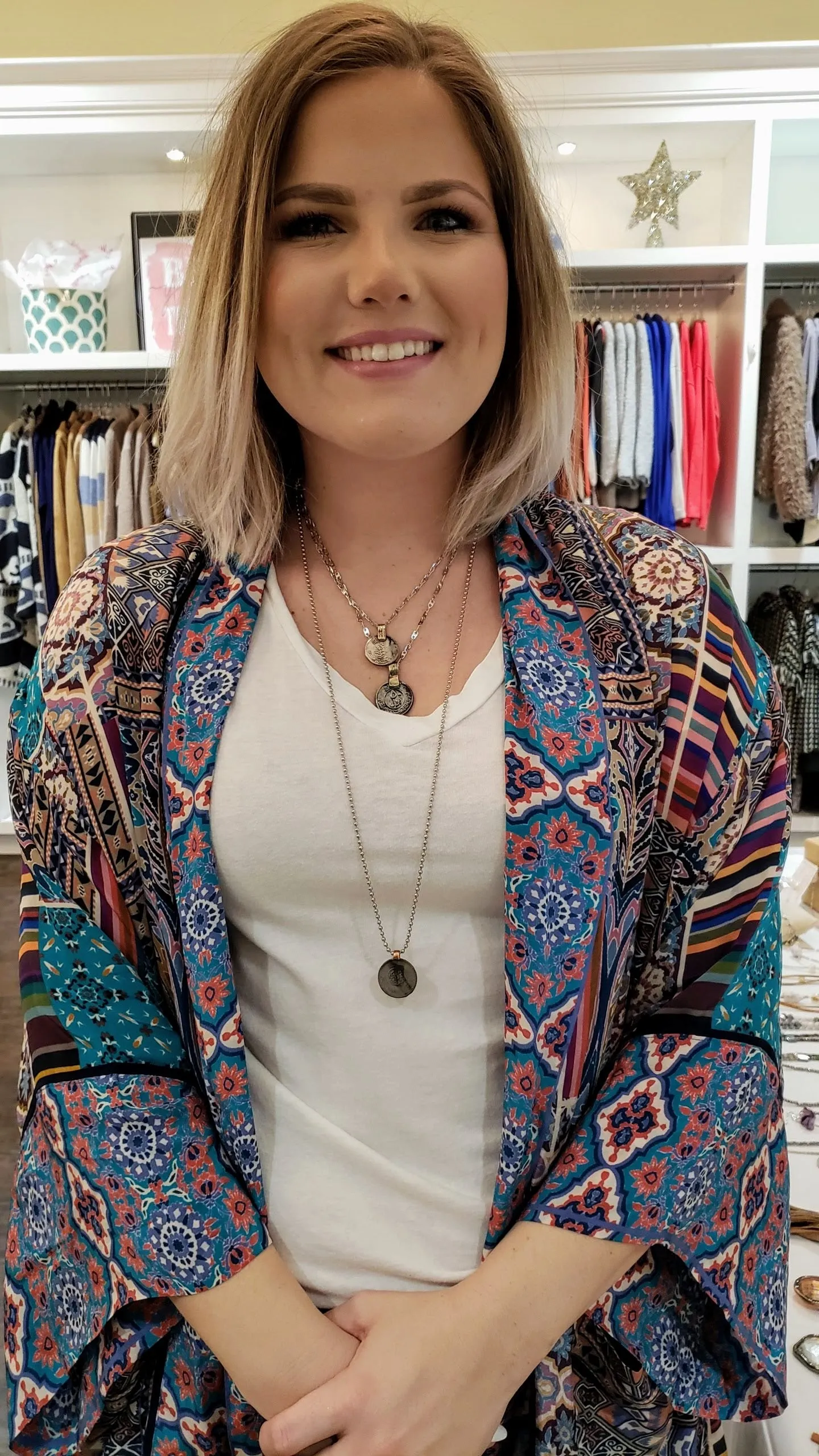 Vintage Coin On Ball Chain Necklace