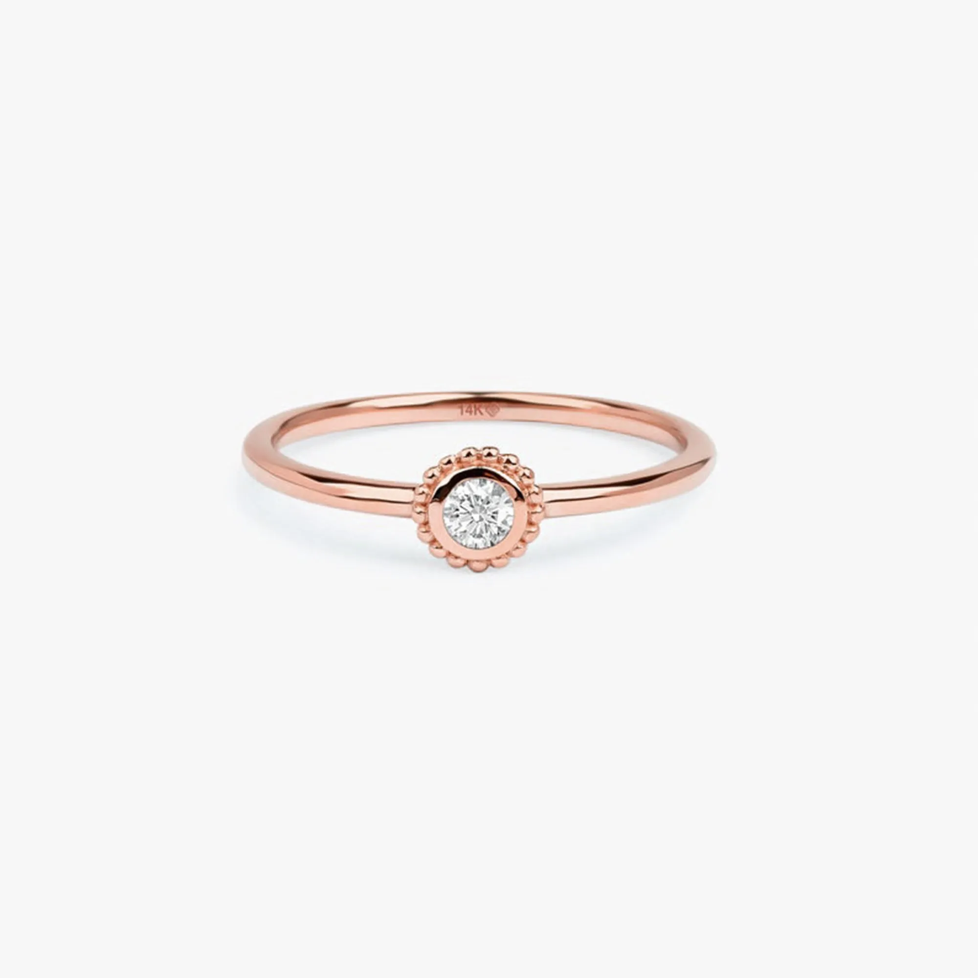 White Sapphire Art Deco Ring, Winnie