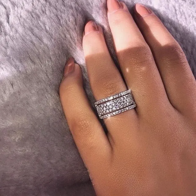 Zirconia Bridal Wedding Ring