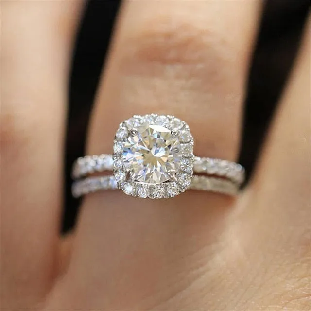 Zirconia Bridal Wedding Ring