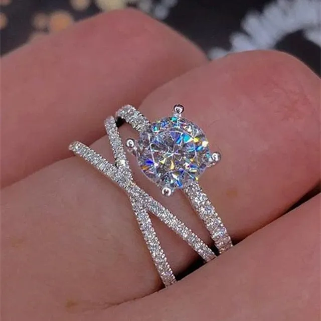 Zirconia Bridal Wedding Ring
