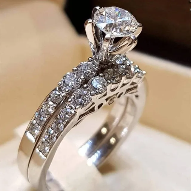 Zirconia Bridal Wedding Ring