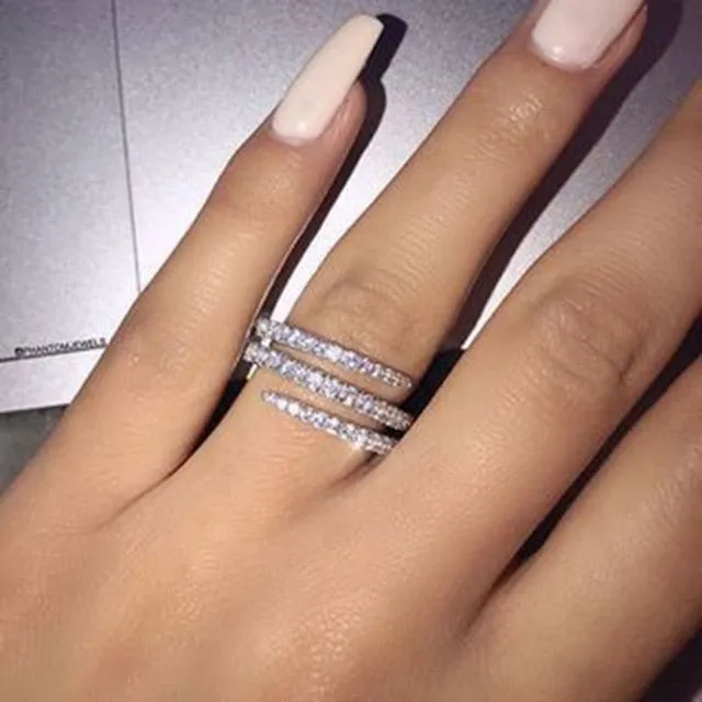 Zirconia Bridal Wedding Ring